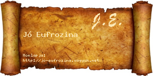 Jó Eufrozina névjegykártya